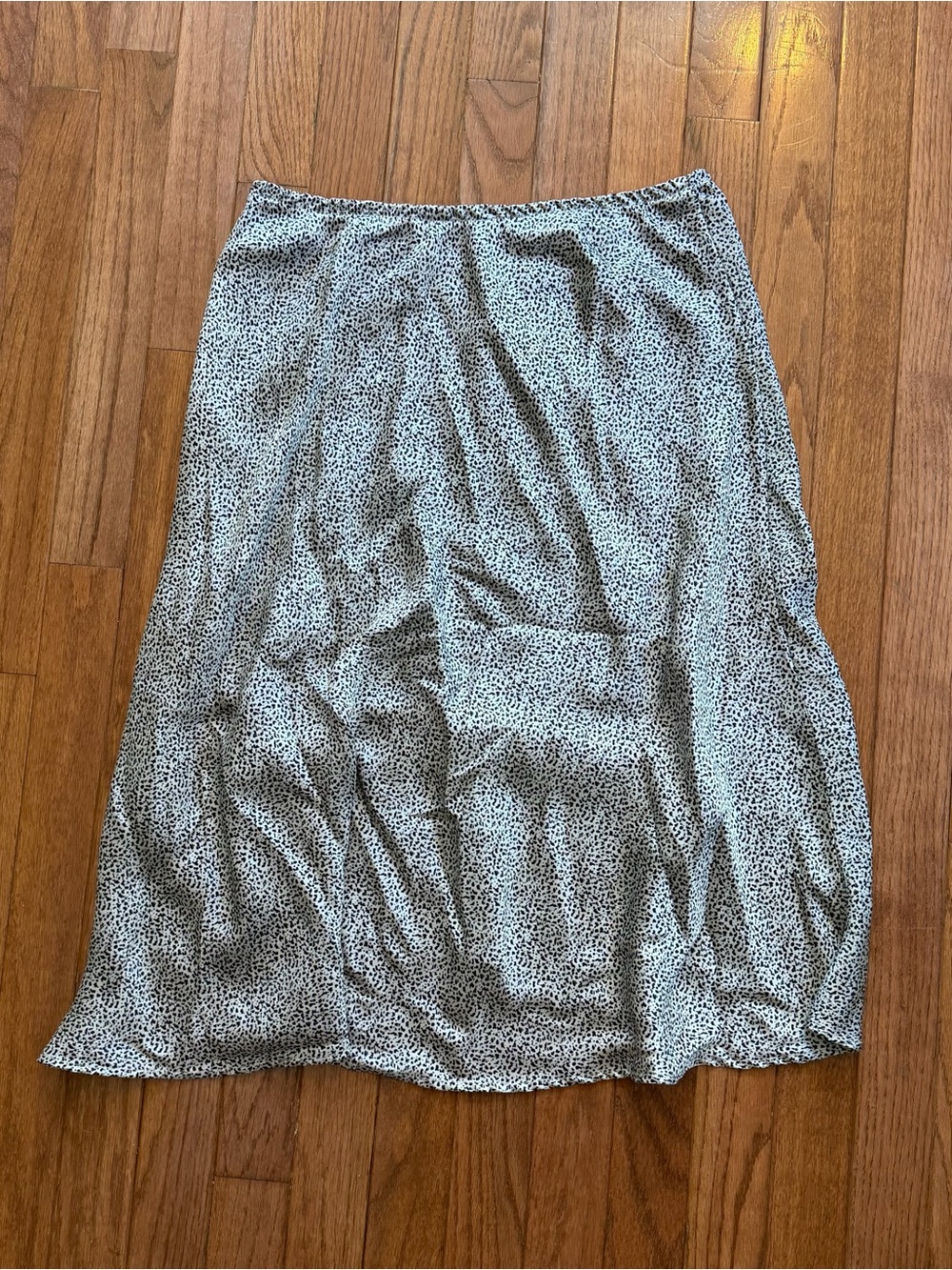 Sienna Sky Black and White Micro Dot Midi Skirt - Picture 3 of 3